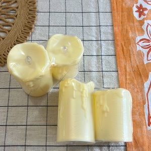 Target Bullseye Playground Lit Pillar Candles 2ct